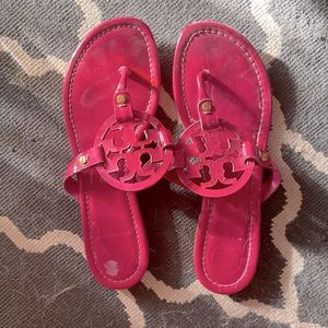 Tory Burch Millers Patent Leather Hot Pink Size 9